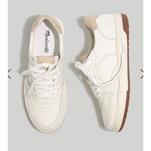 New madewell leather court sneakers